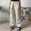 Pantaloni da uomo Pantaloni cargo Y2K Salopette multitasche Uomo Harajuku Pantaloni larghi da donna casual Pantaloni oversize dritti per pulire Primavera Autunno 231027