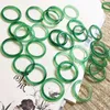 Cluster Rings Natural Agate Green Jade Jewelry Gemstone Band Ring Stones For Women Men Jewellery Stone Superfine