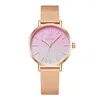 Relógios de pulso Mark Huafei3310 Urban Beauty Women's Quartz Relógios Cinto de Aço À Prova D 'Água Simples Star Disk Luxo Elegante Relógio para Mulheres