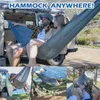 Mobilier de camping Hamacs de jardin en plein air Fournitures de camping de plage Portable Pliant Balcon Net Hamac touristique Balançoire Chaise pour femmes