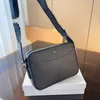 Nowa torba crossbody dla mężczyzn Mont Blanc Krótka laptop Pełna skórzana skrzynka