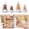 Liquid Soap Dispenser 250/500ml Cartoon Bear Foaming Bottle Bathroom Collection