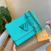 2023 Hoge kwaliteit designer tassen Echt leer Lock Flap Handtas Zwarte Twist schoudertas Dame Crossbody Tas Luxe bakken