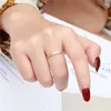 Cluster Rings High Quality Fashion Simple Scrub Stainless Steel Women 's 4 Mm Width Rose Gold Color Finger Gift For Girl Jewelry Kk001-3