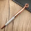 wholesale NEW Diamond Crown Ballpoint Pens Classical Color Rosegold Silver Gold Metal Pen with Bling Little Crystal Student Writing Gift