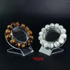 Jewelry Pouches 10Pcs Clear Acrylic Bracelet Displays Stands Organizer Rack Showcase Holder For Store Retail Shop Decoration