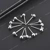 Stainless Steel Gold Stud Earrings Back Plug Ear Pins Ball Needles Earings Hook For DIY Jewelry Making Findings Dia 4/5/6/8/10mm Jewelry MakingJewelry Findings