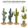 Figurines de Cactus artisanales, fleurs décoratives, petites Statues de jardin, ornements miniatures, plantes, décoration de table, animaux