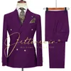 Mäns kostymer blazers modedesign män kostymer affärsdräkt homme bröllopsklänning brudgum tuxedo terno smal fit prom dubbel bröst blazer 231027