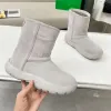 Bota de pressão de alta qualidade botas de neve designer mulheres sapatos masculinos plataforma bota de pele clássico camurça couro tornozelo botas inverno quente lã bota