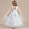 Robes de fille YZYmanualroom Style princesse sans manches en couches gâteau fleur filles robe 2-15T