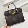 Borse tote firmate Borse a tracolla moda di lusso Borsa fantasia lucertola per celebrità femminili con lo stesso temperamento di tendenza francese borsa grande moda tracolla portatile