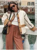 Женские тренчи, лоскутная куртка на пуговицах, женская мода 2023 года с длинным рукавом и карманом, женская осенняя утепленная парка для улицы, верхняя одежда