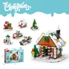 Serie natalizia piccole particelle di mosaico con diamanti, blocchi di costruzione, giocattoli di assemblaggio di Capodanno per ragazzi di Babbo Natale