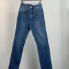 Calças de brim femininas azul ou cinza tornozelo comprimento cintura alta estiramento zíper 2023 outono senhoras moda calças jeans
