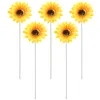 Dekorative Blumen, 5 Stück, für den Garten, stabil, Sonnenblumen-Schild, Pfahl, für den Außenbereich, Hof, Blumendekoration