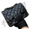 10a Top Designer Bag Mini Rectangle Flap Bag Mini Women's äkta läder Kaviar Handväska Black Wallet Crossbody Shoulder Bag Luxury