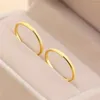 Cluster Rings High Quality Fashion Simple Scrub Stainless Steel Women 's 4 Mm Width Rose Gold Color Finger Gift For Girl Jewelry Kk001-3