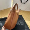 HELOISE BAG In Supple Leather Hobo Underarm Bag New Luxury Designer Zipped Closure Shoulder Bags Canvas Women's Handbag