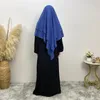 Vêtements ethniques Femme Musulman Khimar Niqab Nikab Double Couche Foulard Femmes Musulman Prière Vêtement Overhead Amira Eid Ramadan Hijab Écharpe