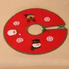 Decorações de Natal 1 PCS Adesivos Saia de Árvore 60cm Papai Noel Applique Avental Feliz Casa Ano Presentes 2023