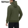 Jaquetas masculinas TACVASEN Fleece Forro Inverno Hoodie Mens Sherpa Jaquetas À Prova de Vento Zip Completo Casacos Quentes Escalada Com Capuz Casual Outwear Sportswear 231027