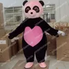 Costumi della mascotte dell'orso panda super carino Vestito da personaggio dei cartoni animati di Halloween Vestito da festa all'aperto di Natale Abbigliamento pubblicitario promozionale unisex