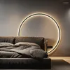 Lampes murales décor moderne lampe à LED pour chambre salon maison design nordique anneau rond intérieur USB applique luminaire