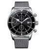 U1 Top AAA Brietling luxury superocean heritage watch 42 44 46mm b20 steel belt automatic mechanical quartz movement full working wristwatches classics