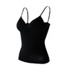 Camisoles Tanks Chic Sling Top Spaghetti Strap Soft Women Padded Bra Pushup Vest Slim Fit