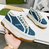 Designer Schoenen Dames Trainers G Sneakers Reliëf Canvas Schoenen Lederen Sneaker Platform Trainer Letter Afdrukken Outdoor Chunky Schoenmaat 35-41