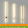 Wall Lamp Modern Minimalist LED Home Decoration Bedroom Bedside Rotary Sconces Long Strip Ambient Lighting Bathroom Mirror Light