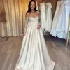 Sexy A-Line Evening Dresses Sweetheart Lace Satin Party Dress Saudi Arabia Tail Prom Gowns Custom Size 328 328