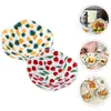 Ensembles de vaisselle 2 pièces supports de micro-ondes couvercle de bol couvre gants support décoratif plaque de cuisine supports anti-brûlure