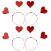 Bandane 4 pezzi Accessori per capelli per San Valentino Cerchio per feste Costume cosplay Fasce per amanti The Flash Copricapo Copricapo Copricapo