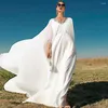 Abbigliamento etnico di lusso con maniche a mantella in chiffon 2023 da sposa lucido abito da sera lungo banchetto festivo strass abito da ballo per le donne musulmane