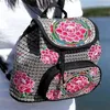 Torby szkolne Chiny haft etniczny plecak retro w kwiat haftowane damskie plecaki torebki torebki