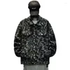 Men's Jackets Luxury Bandana Embroidery Denim Jacket Men Paisley Streetwear Oversize Jeans Coat Cotton Clothes Plus Size 5xl 2023 Spring