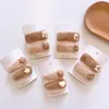 Hårtillbehör 4st/Set Women Girls Fashion Coffee Color Barrette Children's Plush Clip Autumn and Winter Hairn Pins Kids