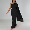 Etnische Kleding Jumpsuits Voor Vrouwen 2023 Aankomst Rompertjes Party Clubwear Speelpakje Jumpsuit Wijde Pijpen Een Schouder Lange Broek Broek