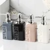 Liquid Soap Dispenser Ceramic Lotion Bottle Simple Home Badrumstillbehör Hand Sanitizer Sub-Bottle Press Shampoo Dusch Gel Gel Gel