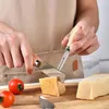 Ensembles de vaisselle Couverts à fromage de haute qualité, ensemble en acier inoxydable Durable avec poignée en bois, boîte de rangement pour le divertissement à la maison