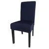 Chair Covers Wholesales 4 Pieces Navy Spandex Fabric Stretch Removable Washable Dining Room Cover Protector Seat Slipcovers SCS-4NV