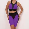 Aktiv uppsättningar transparent kostym för fitness sexig mesh gym set kvinnor sportkläder 2023 sportkläder träning svart orange rosa