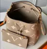 Neonoe Bucket Bag Moda Bolsa Bolsa Letra Em Relevo Graind Couro Genuíno Ombro Crossbody Bolsas Flor Impressão Bolsas Com Cordão Alça Ajustável