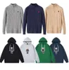 Sudadera con capucha Hombres Suéter Diseñador Sudaderas con capucha Camisas de polo Media cremallera Suéteres de negocios Manga larga Cuello alto Puente de giro Caballo Bordado para hombre Otoño 6355ess