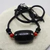 Halskette Ohrringe Set Modetrends Naturstein Obsidian Form Anhänger handgefertigt für Schmuckherstellung DIY Zubehör Charm Geschenk