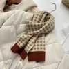Scarves Beautiful Checked Pattern For Girls 125cm Short Scarf Girl Student Winter Comfortable Wraps