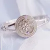 Zegarek na rękę Damskie luksusowy luksusowy pełny diamentowy moda elegancka bransoletka zegarek kwarcowy wodoodporny zegar relojem lady zegarki v48