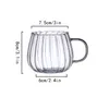 Wine Glasses 400ml Glass Mug Couple Cups Tea Coffee Cup Heat-Resisting Mugs Milk Espresso Drinkware Beverage